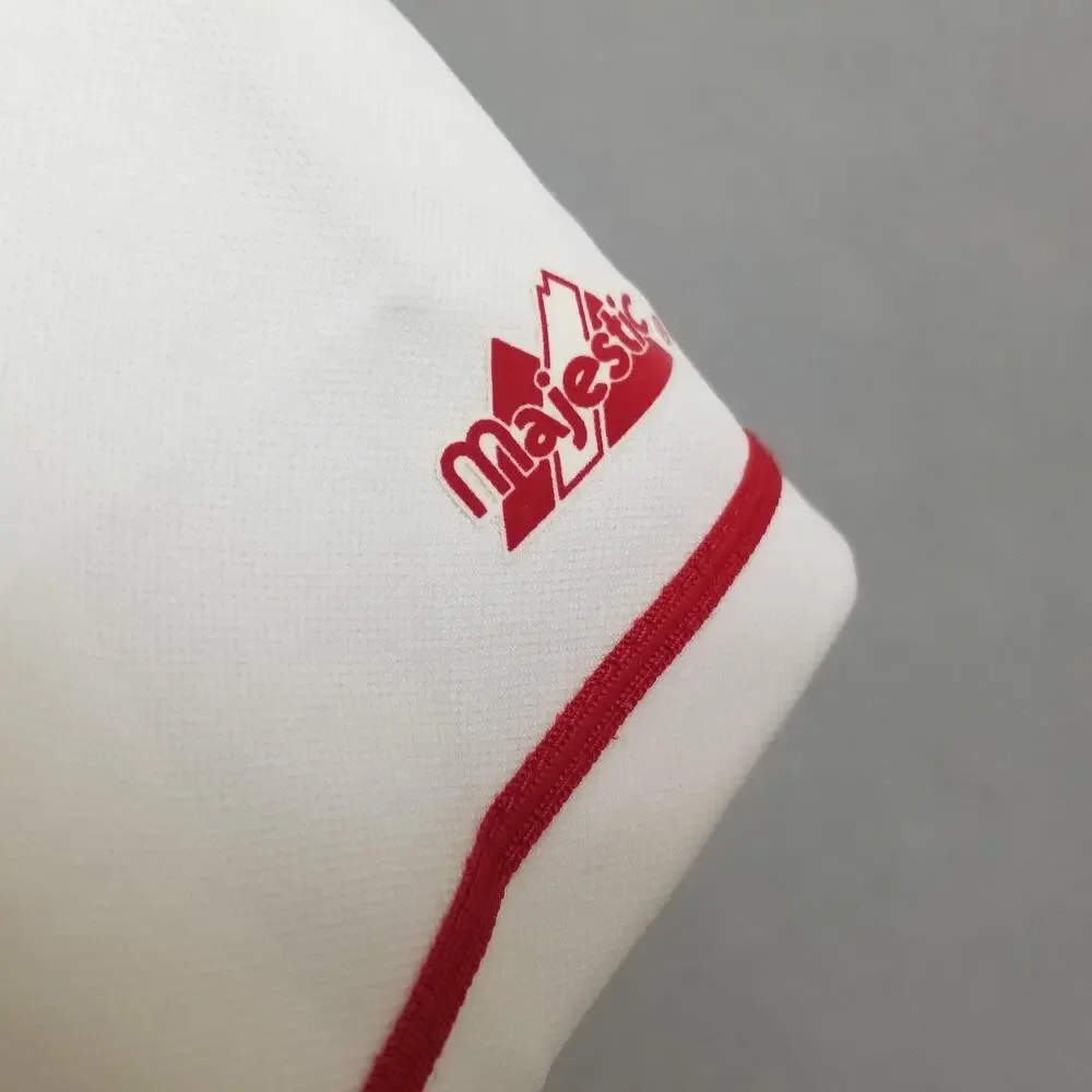 Cleveland Indians Jersey Youth Large White Home MLB Baseball Majestic‎ Diaz #2